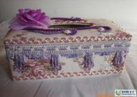 精致生活新選擇 帶珠蕾絲布藝紙巾盒，家居收納的點睛之筆